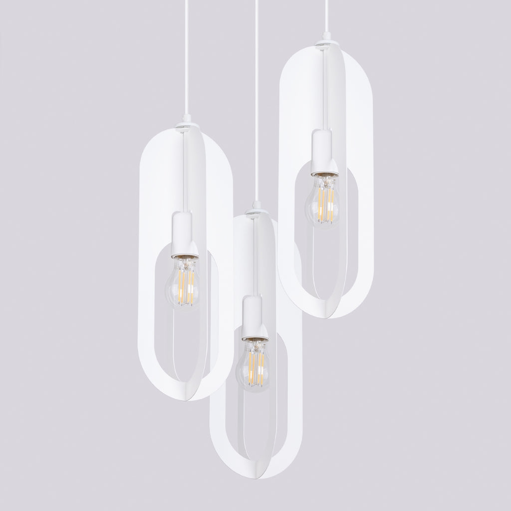 Pendelleuchte NICUS 3P Weiß Sollux Lighting