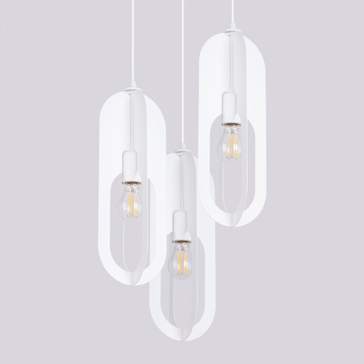 Pendelleuchte NICUS 3P Weiß Sollux Lighting