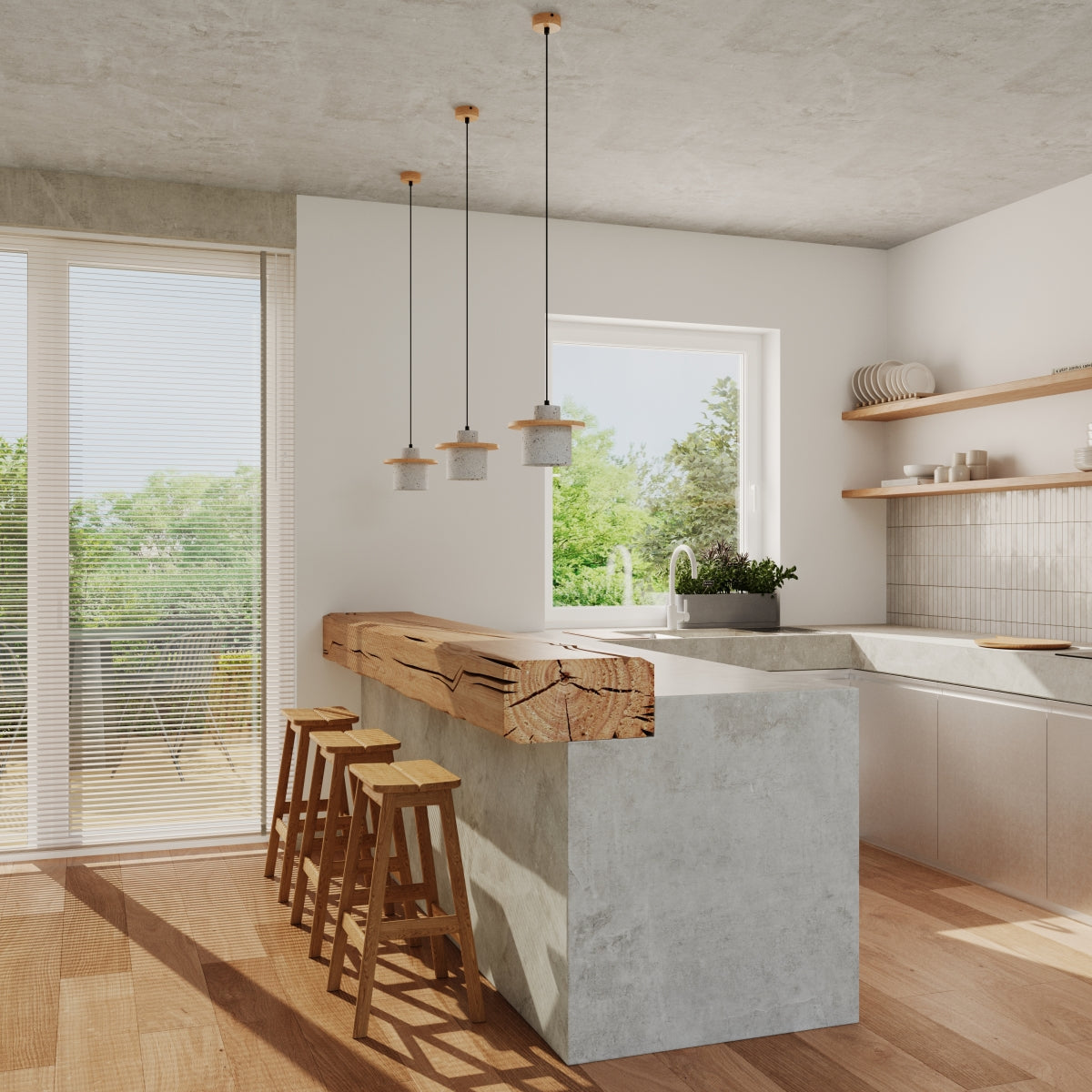 Pendelleuchte MAB beton Sollux Lighting