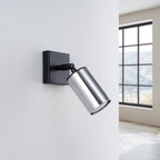 Wandleuchte WINX schwarz & chrom Sollux Lighting