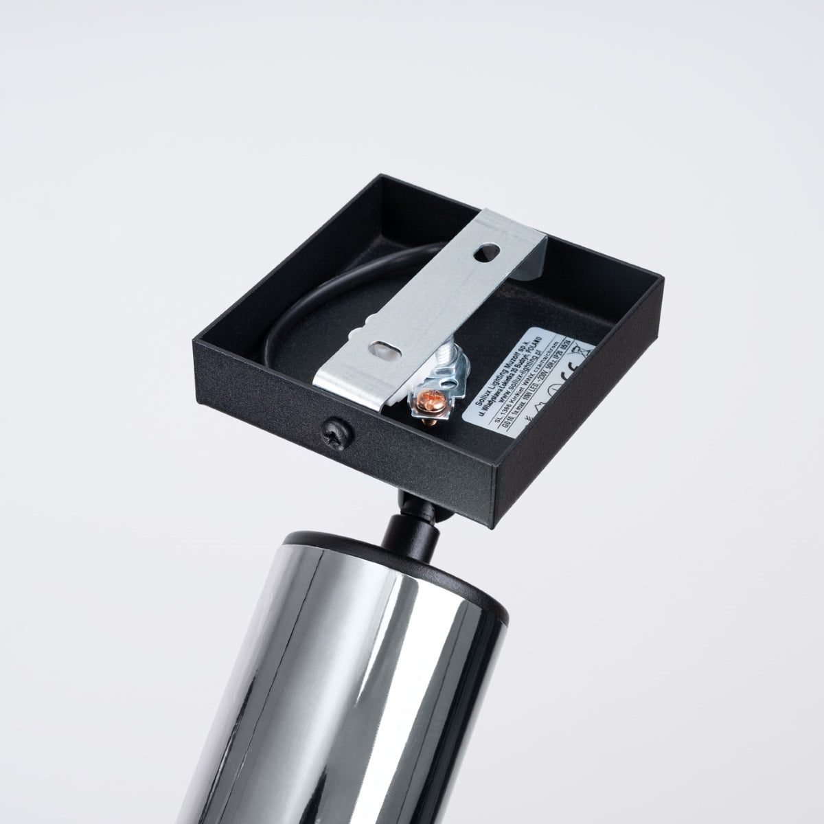 Wandleuchte WINX schwarz & chrom Sollux Lighting