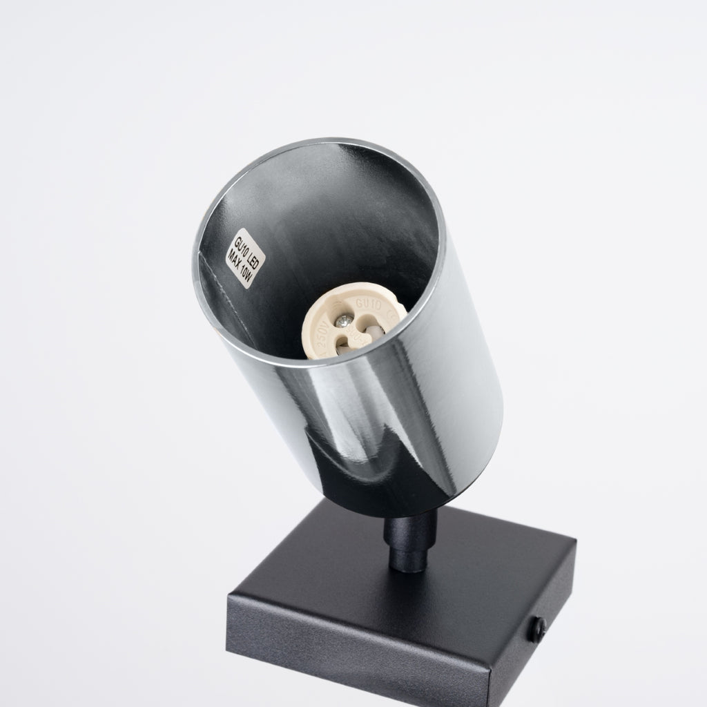 Wandleuchte WINX schwarz & chrom Sollux Lighting
