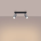 Deckenleuchte - Spot - Strahler WINX 2 schwarz & chrom Sollux Lighting