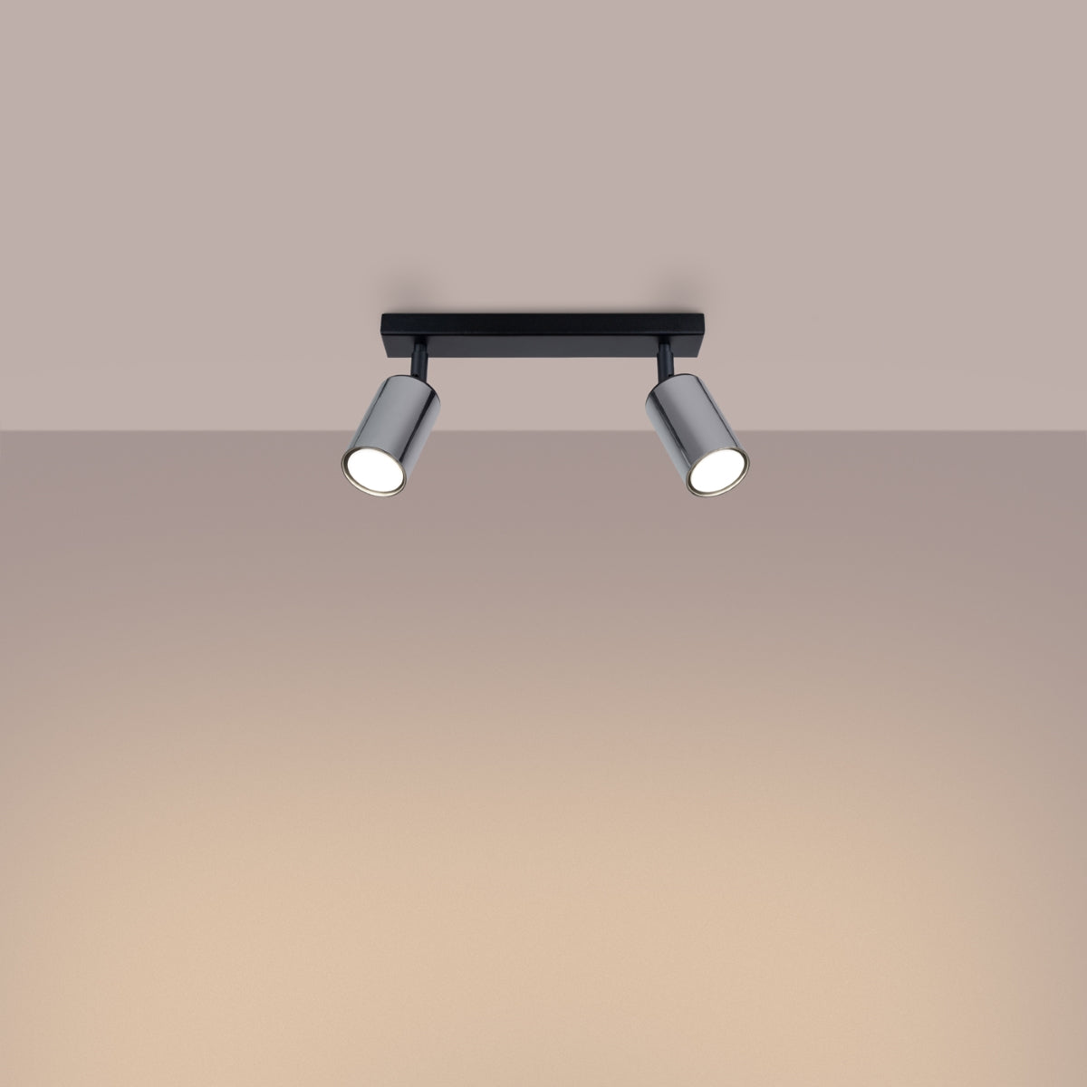 Deckenleuchte - Spot - Strahler WINX 2 schwarz & chrom Sollux Lighting