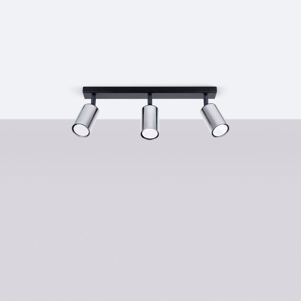 Deckenleuchte - Spot - Strahler WINX 3 schwarz & chrom Sollux Lighting