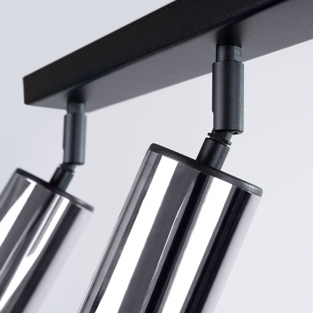 Deckenleuchte - Spot - Strahler WINX 3 schwarz & chrom Sollux Lighting