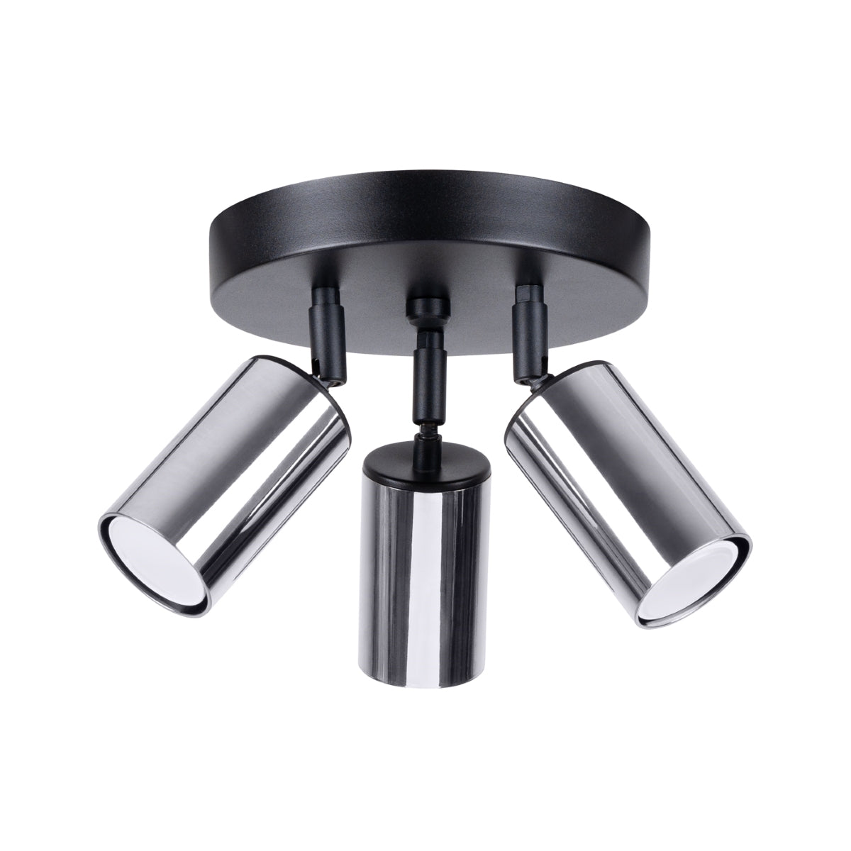 Deckenleuchte - Spot - Strahler WINX 3P schwarz & chrom Sollux Lighting