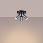 Deckenleuchte - Spot - Strahler WINX 3P schwarz & chrom Sollux Lighting