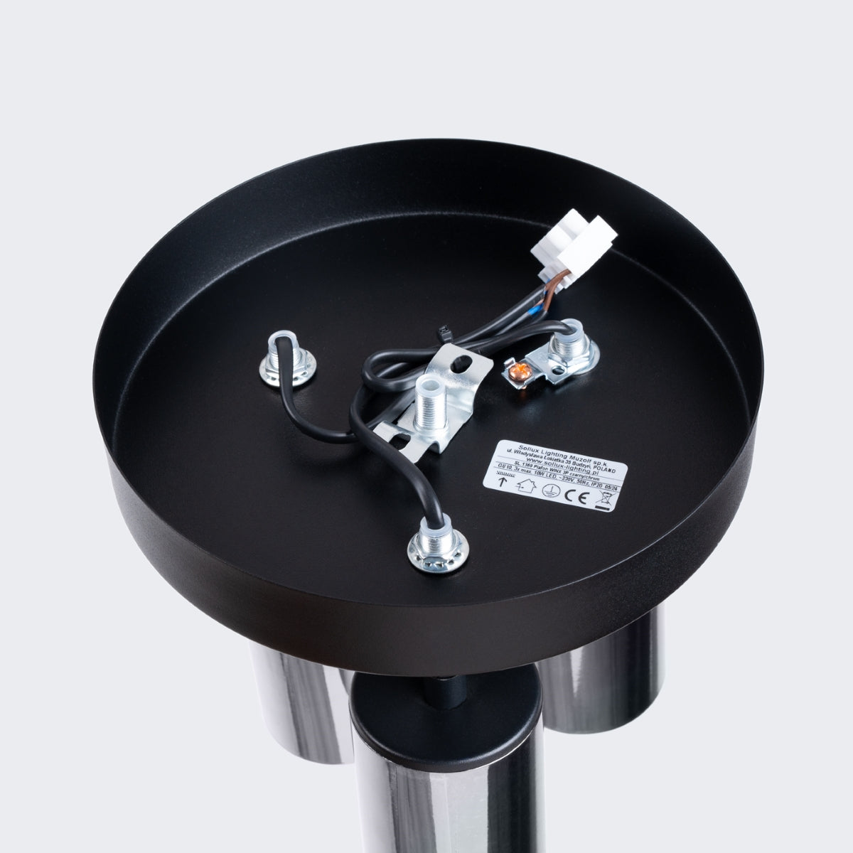 Deckenleuchte - Spot - Strahler WINX 3P schwarz & chrom Sollux Lighting