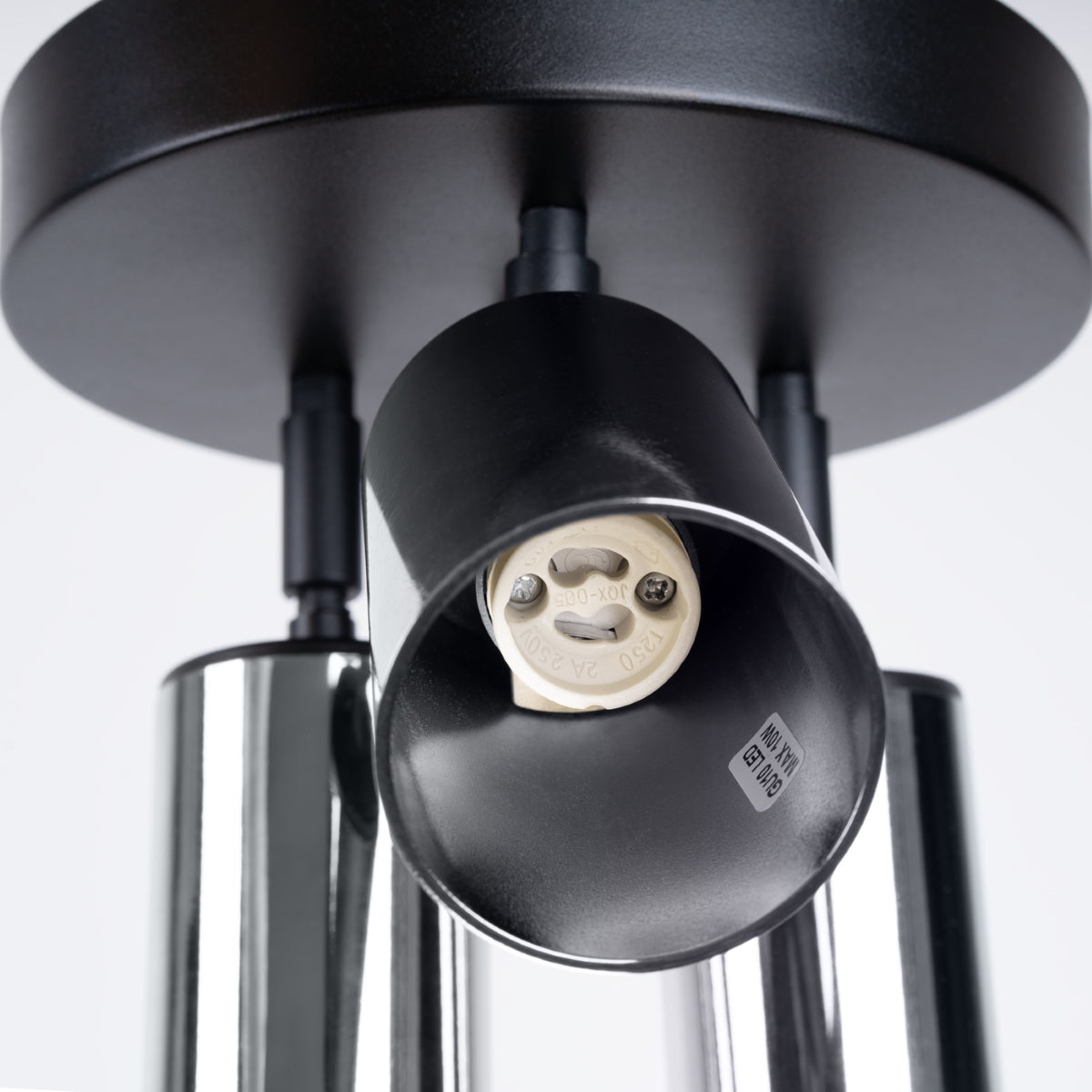 Deckenleuchte - Spot - Strahler WINX 3P schwarz & chrom Sollux Lighting