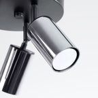 Deckenleuchte - Spot - Strahler WINX 3P schwarz & chrom Sollux Lighting