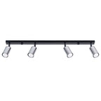 Deckenleuchte - Spot - Strahler WINX 4L schwarz & chrom Sollux Lighting