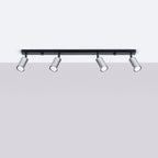 Deckenleuchte - Spot - Strahler WINX 4L schwarz & chrom Sollux Lighting