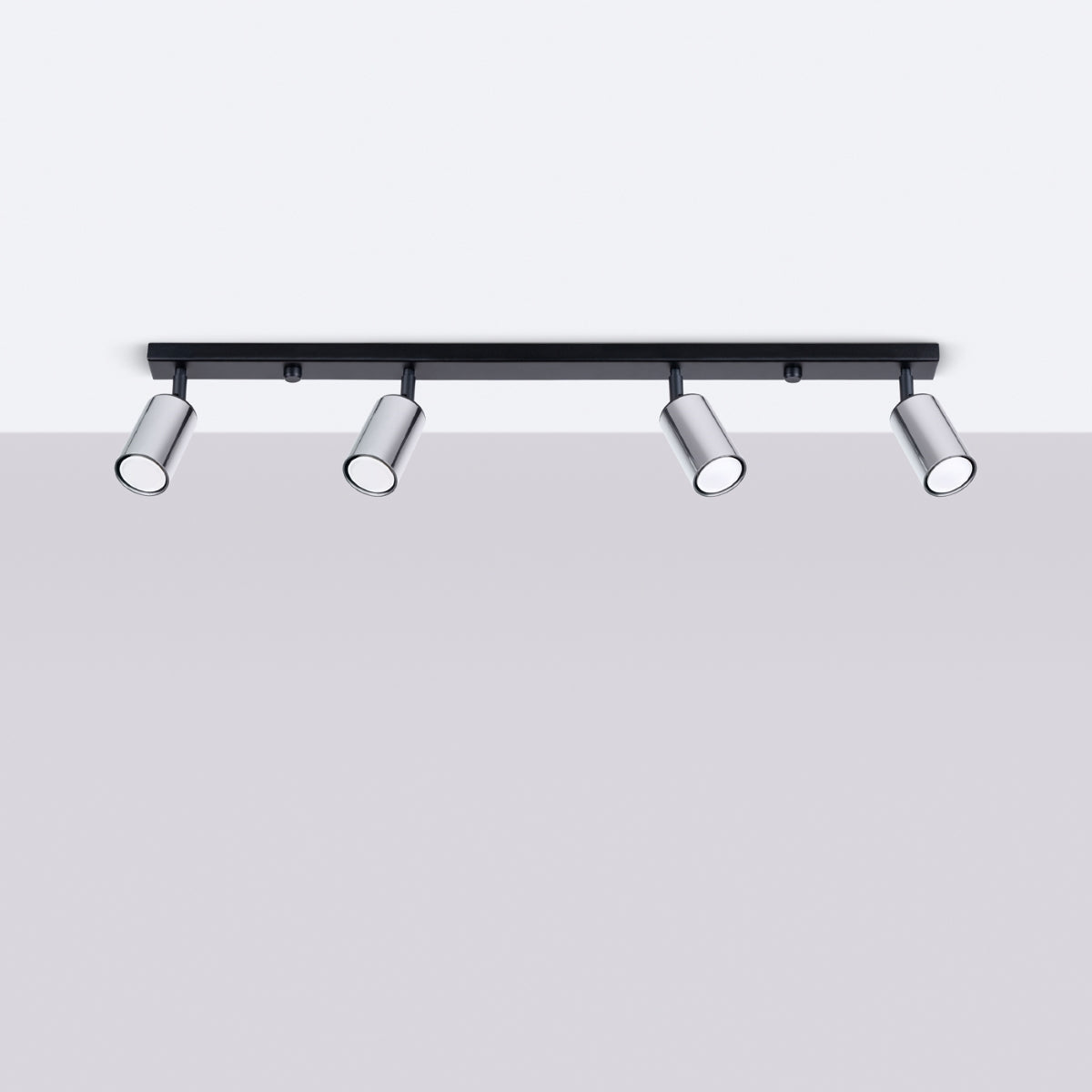 Deckenleuchte - Spot - Strahler WINX 4L schwarz & chrom Sollux Lighting