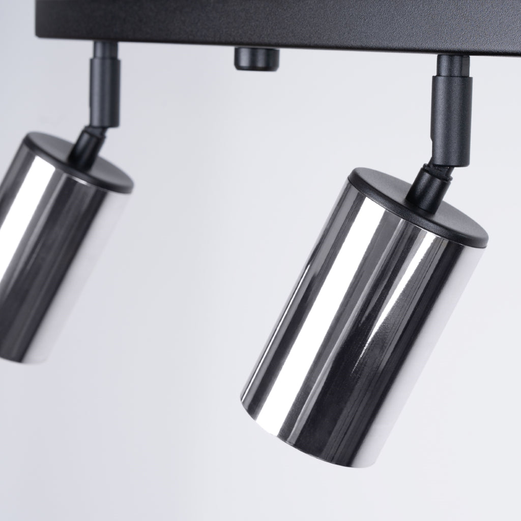 Deckenleuchte - Spot - Strahler WINX 4L schwarz & chrom Sollux Lighting