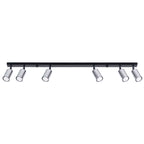Deckenleuchte - Spot - Strahler WINX 6L schwarz & chrom Sollux Lighting