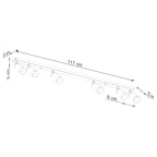 Deckenleuchte - Spot - Strahler WINX 6L schwarz & chrom Sollux Lighting