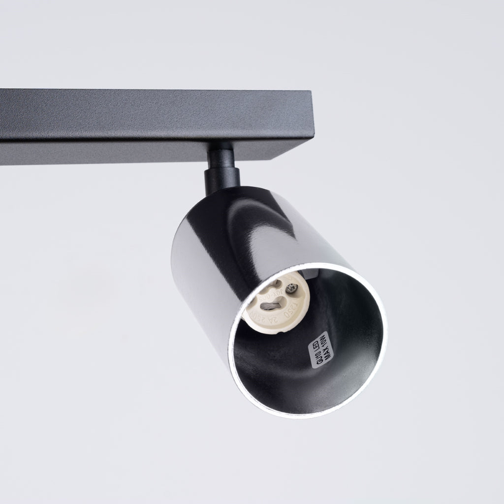 Deckenleuchte - Spot - Strahler WINX 6L schwarz & chrom Sollux Lighting
