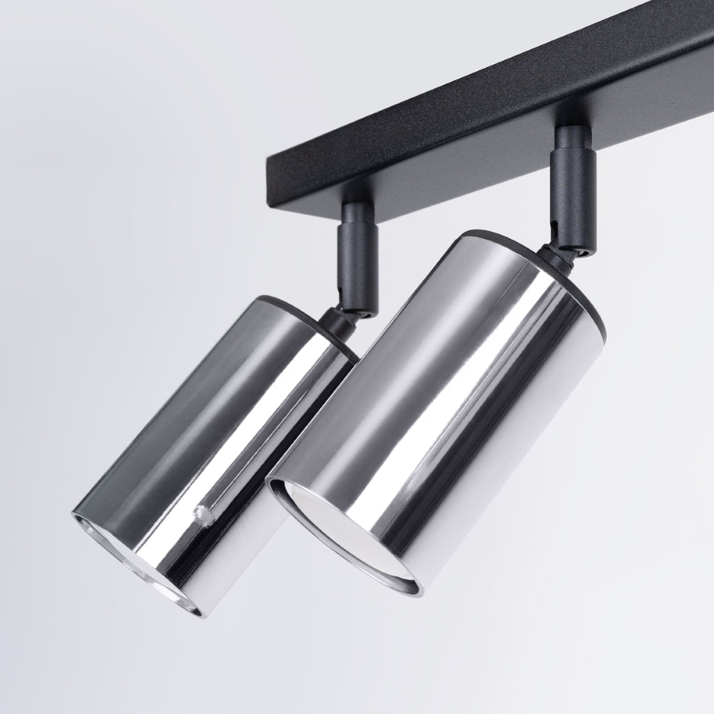 Deckenleuchte - Spot - Strahler WINX 6L schwarz & chrom Sollux Lighting