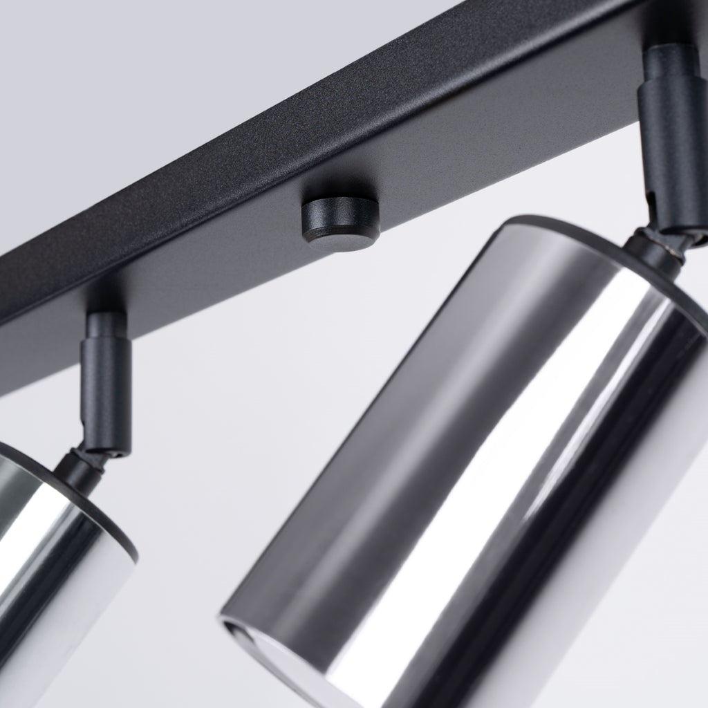 Deckenleuchte - Spot - Strahler WINX 6L schwarz & chrom Sollux Lighting