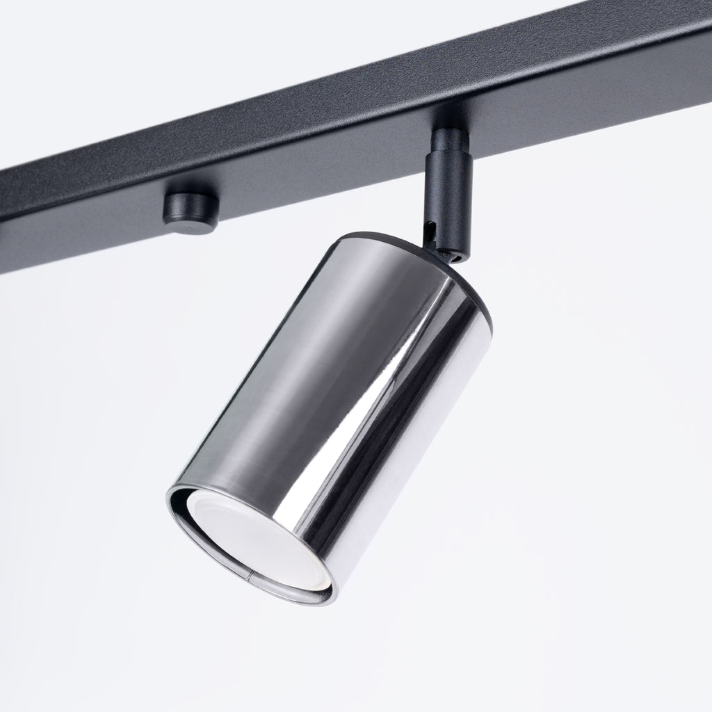 Deckenleuchte - Spot - Strahler WINX 6L schwarz & chrom Sollux Lighting