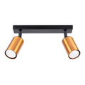 Deckenleuchte - Spot - Strahler WINX 2 schwarz & kupfer Sollux Lighting