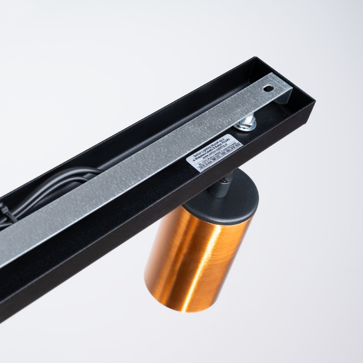Deckenleuchte - Spot - Strahler WINX 2 schwarz & kupfer Sollux Lighting