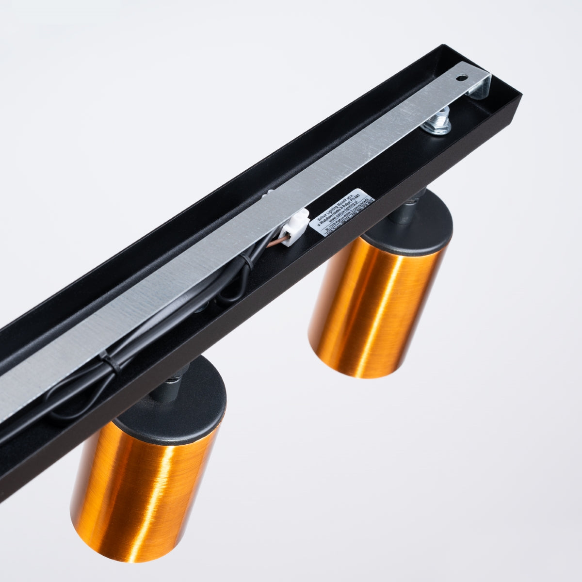 Deckenleuchte - Spot - Strahler WINX 3 schwarz & kupfer Sollux Lighting
