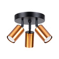 Deckenleuchte - Spot - Strahler WINX 3P schwarz & kupfer Sollux Lighting