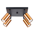 Deckenleuchte - Spot - Strahler WINX 4 schwarz & kupfer Sollux Lighting