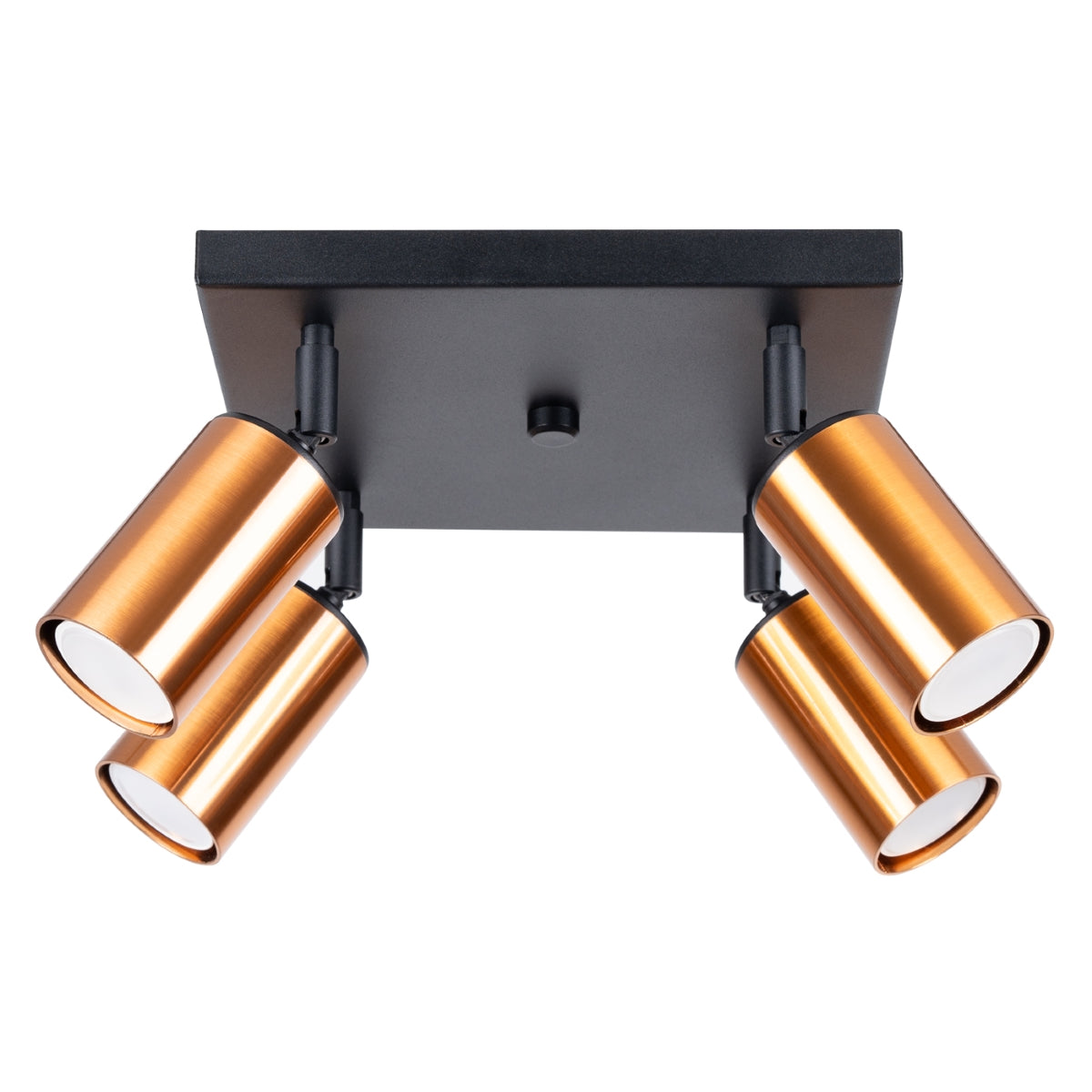 Deckenleuchte - Spot - Strahler WINX 4 schwarz & kupfer Sollux Lighting