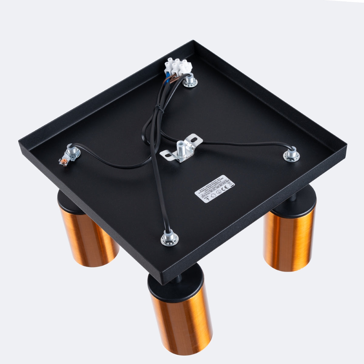 Deckenleuchte - Spot - Strahler WINX 4 schwarz & kupfer Sollux Lighting