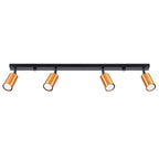 Deckenleuchte - Spot - Strahler WINX 4L schwarz & kupfer Sollux Lighting