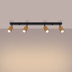 Deckenleuchte - Spot - Strahler WINX 4L schwarz & kupfer Sollux Lighting