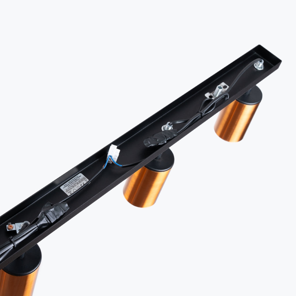Deckenleuchte - Spot - Strahler WINX 4L schwarz & kupfer Sollux Lighting
