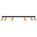 Deckenleuchte - Spot - Strahler WINX 6L schwarz & kupfer Sollux Lighting