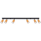 Deckenleuchte - Spot - Strahler WINX 6L schwarz & kupfer Sollux Lighting