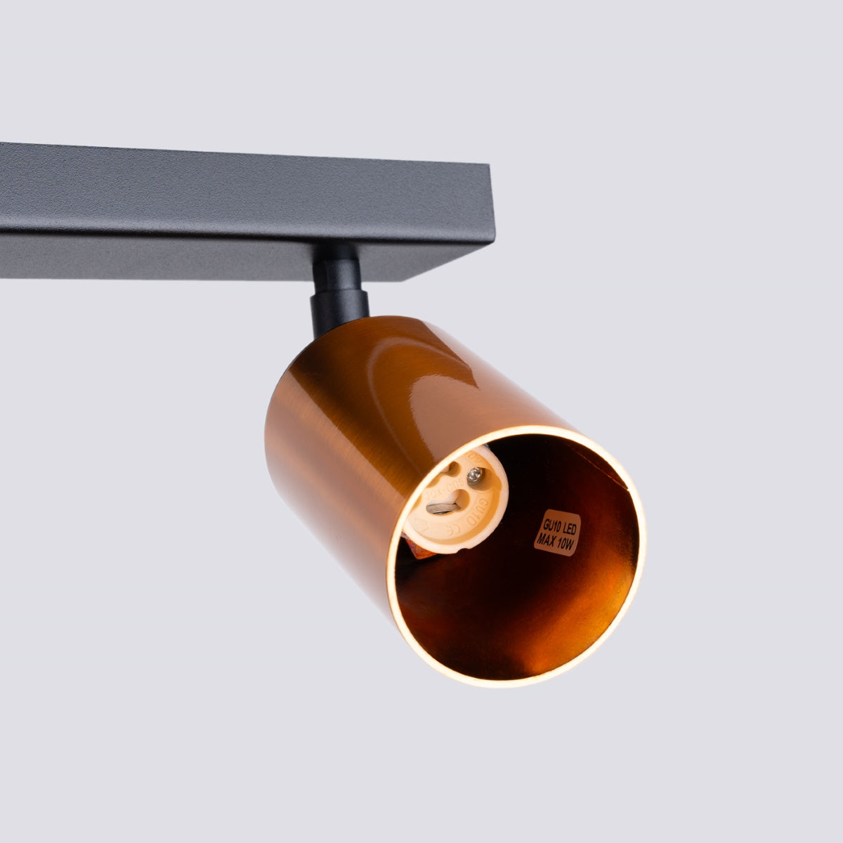 Deckenleuchte - Spot - Strahler WINX 6L schwarz & kupfer Sollux Lighting
