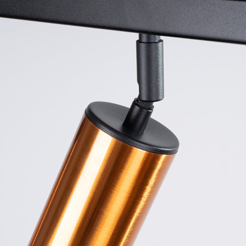 Deckenleuchte - Spot - Strahler WINX 6L schwarz & kupfer Sollux Lighting