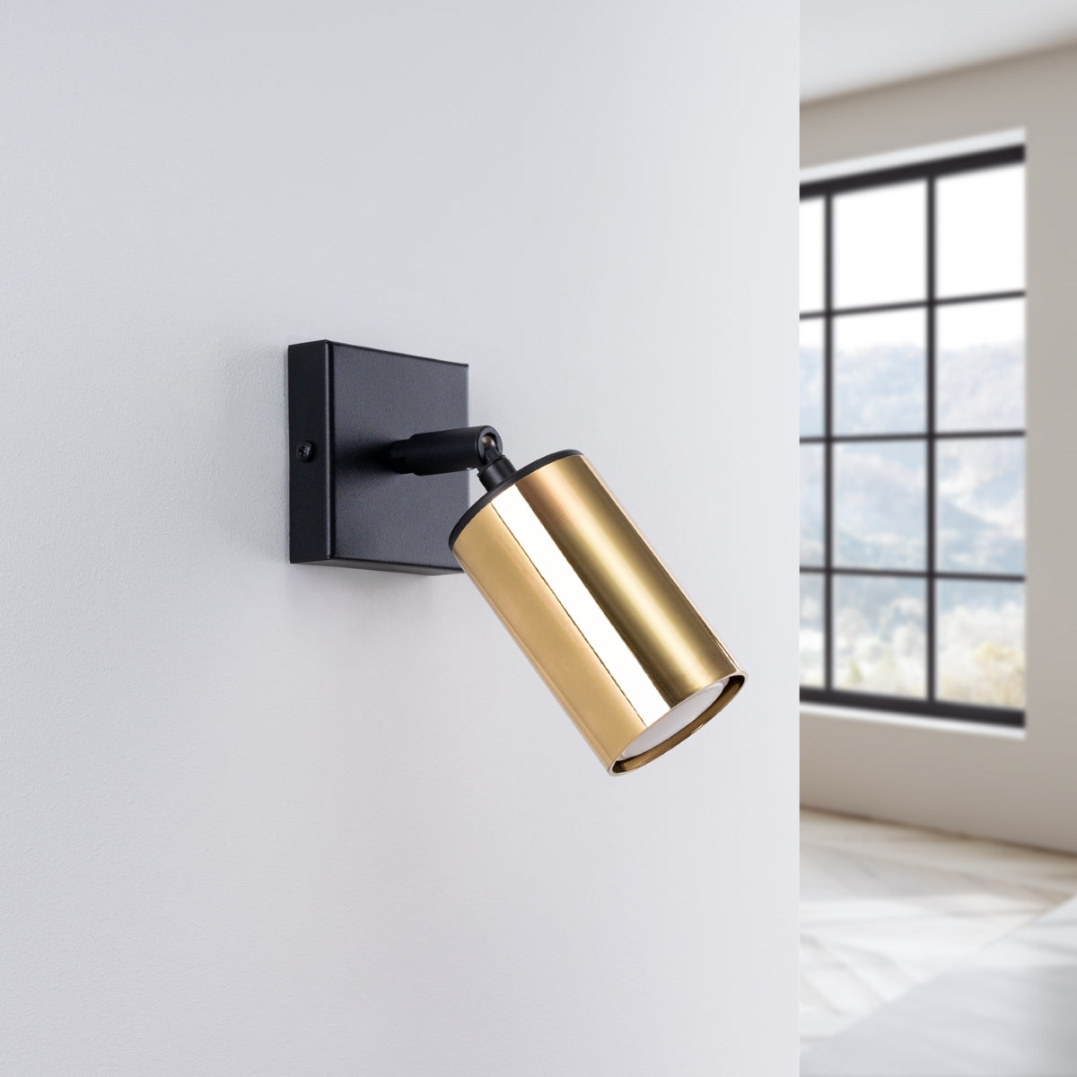Wandleuchte WINX schwarz & gold Sollux Lighting