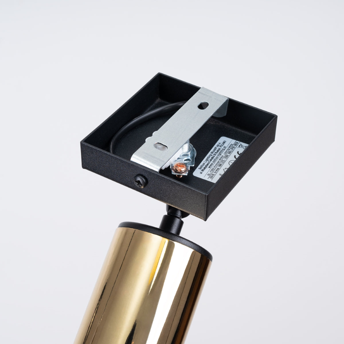 Wandleuchte WINX schwarz & gold Sollux Lighting