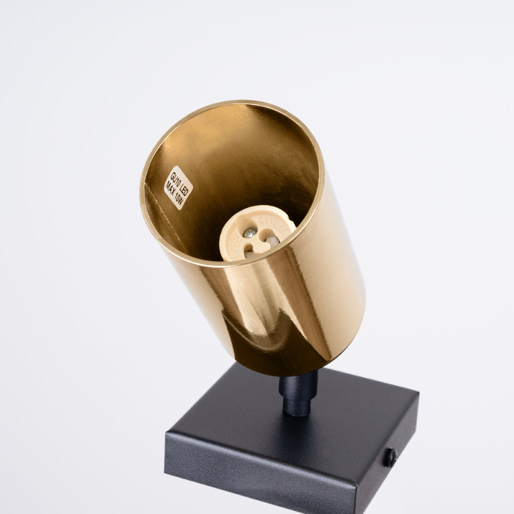 Wandleuchte WINX schwarz & gold Sollux Lighting