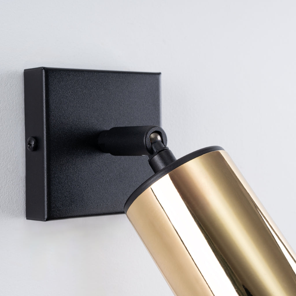 Wandleuchte WINX schwarz & gold Sollux Lighting