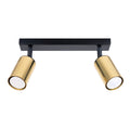 Deckenleuchte - Spot - Strahler WINX 2 schwarz & gold Sollux Lighting