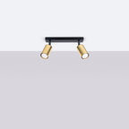 Deckenleuchte - Spot - Strahler WINX 2 schwarz & gold Sollux Lighting