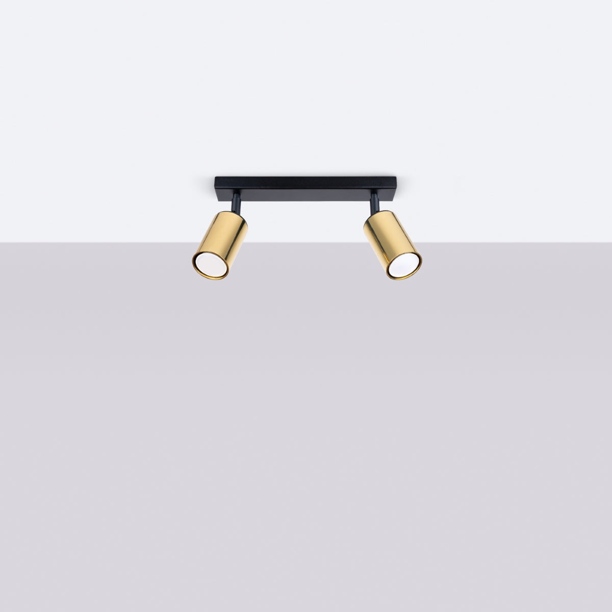 Deckenleuchte - Spot - Strahler WINX 2 schwarz & gold Sollux Lighting