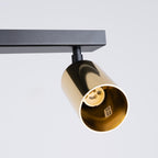 Deckenleuchte - Spot - Strahler WINX 2 schwarz & gold Sollux Lighting
