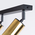 Deckenleuchte - Spot - Strahler WINX 2 schwarz & gold Sollux Lighting