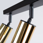 Deckenleuchte - Spot - Strahler WINX 3 schwarz & gold Sollux Lighting
