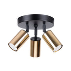 Deckenleuchte - Spot - Strahler WINX 3P schwarz & gold Sollux Lighting
